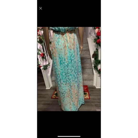 Vince camito long dress size 6 blue - Picture 6 of 9